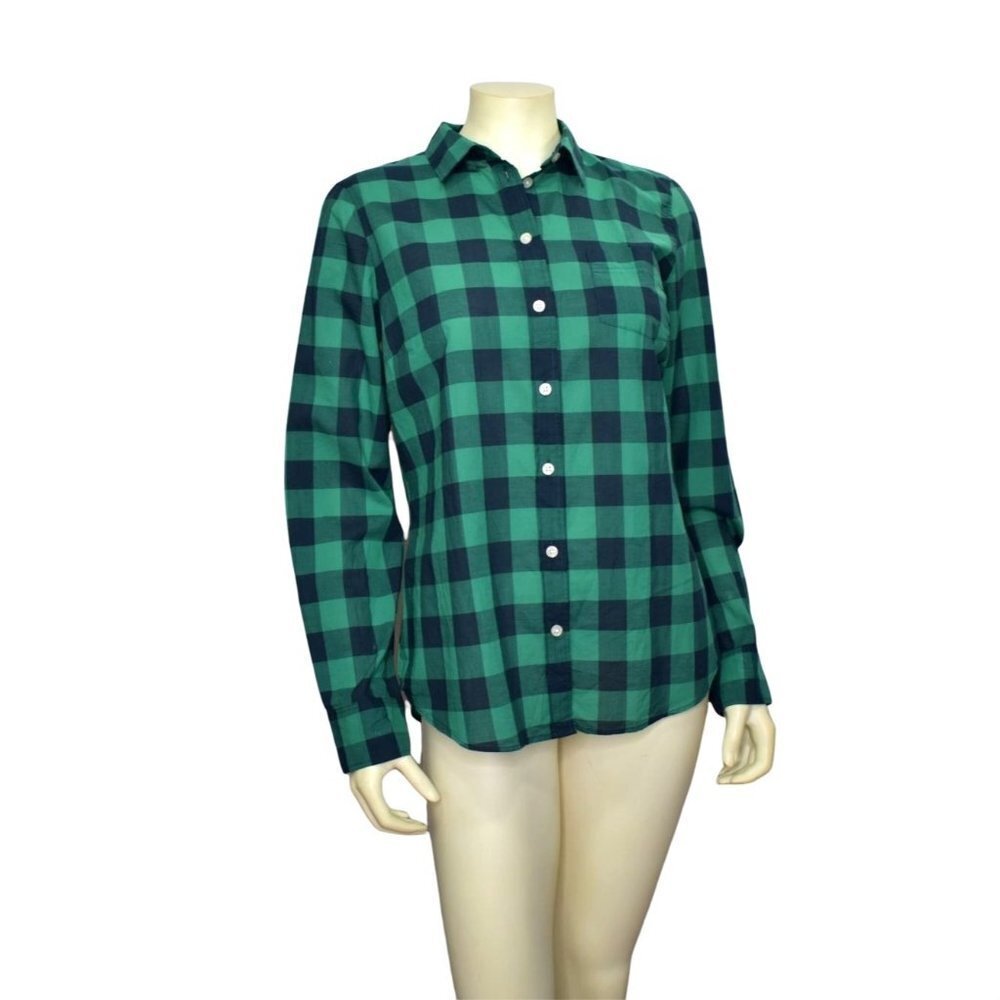 J. CREW MERCANTILE PLAID BUTTON UP SHIRTS SZ MD